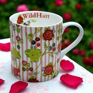 Queens  Rose Floral Romance "WILD HART" By Julie Dodsworth Coffee / Tea Cup